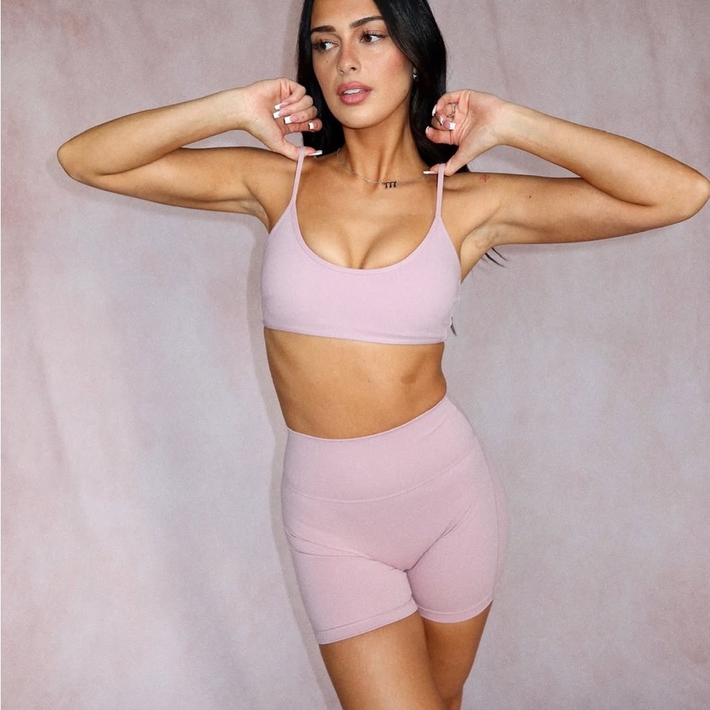 SOLD MILK Stain Apparel Pink Pilates Set Size Small